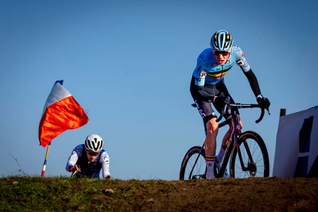 Sil de Brauwere during the UCI Cyclo-cross World Cup 2025 men u23 in DENDERMONDE, Belgium on 28 december 2025, (photo by Marcel van Dorst EYE4images DeFodi Images) -