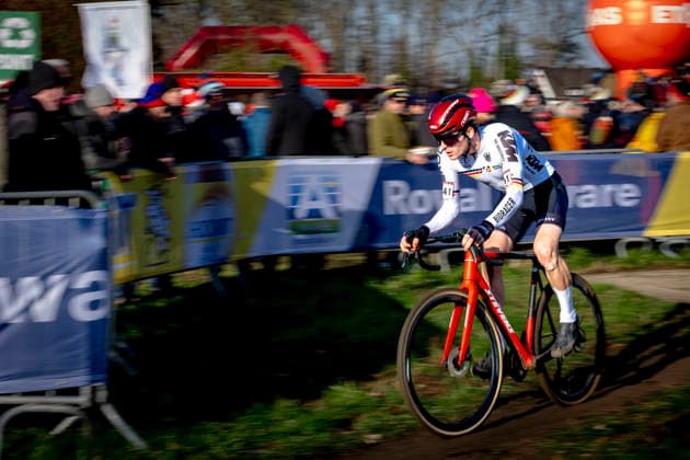 Eike Behrens during the UCI Cyclo-cross World Cup 2025 men u23 in DENDERMONDE, Belgium on 28 december 2025, (photo by Marcel van Dorst EYE4images DeFodi Images) -