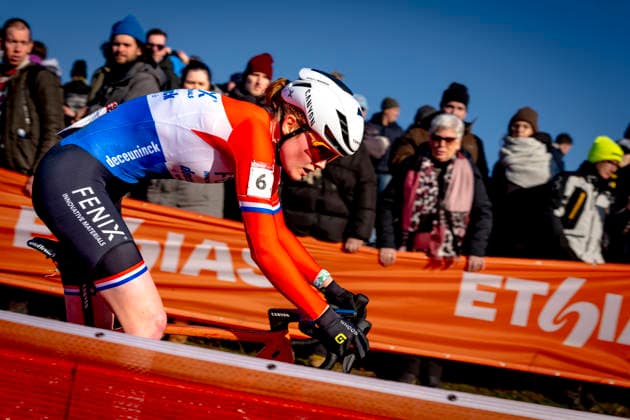 Puck Pieterse FENIX-DECEUNINCK during the UCI Cyclo-cross World Cup 2025 Woman in DENDERMONDE, Belgium on 28 december 2025, (photo by Marcel van Dorst EYE4images DeFodi Images) -