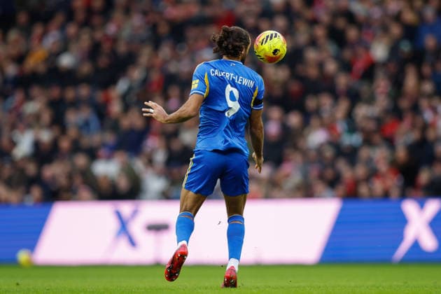Sunderland v Leeds United, Premier League Dominic Calvert-Lewin of Leeds United controls the ball during the Premier League match between Sunderland and Leeds United at the Stadium Of Light, Sunderland, UK on 28 December 2025. Sunderland Stadium Of Light Tyne and Wear UK Editorial use only DataCo restrictions apply See www.football-dataco.com , Copyright: xCraigxCowanx PSI-23476-0048