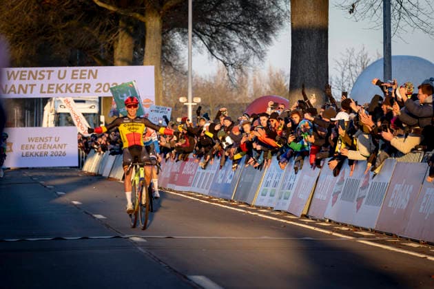 Thibau Nys BALOISE GLOWI LIONS wins de Cycls-cross during the UCI Cyclo-cross World Cup 2025 in DENDERMONDE, Belgium on 28 december 2025, (photo by Marcel van Dorst EYE4images DeFodi Images) -
