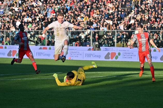 Foto IPP Felice De Martino Cremona 28 12 2025 Calcio Campionato serie A 2025-2026 Cremonese - Napoli Nella foto: Rasmus Hojlund Italy Photo Press World Copyright Cremona italy Italia ITALY  Copyright: xR4924_italyphotopressx