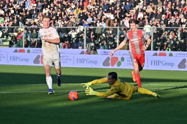 Foto IPP Felice De Martino Cremona 28 12 2025 Calcio Campionato serie A 2025-2026 Cremonese - Napoli Nella foto: Emil Audero Italy Photo Press World Copyright Cremona italy Italia ITALY  Copyright: xR4924_italyphotopressx