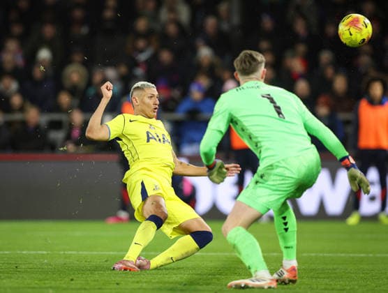 28th December 2025; Selhurst Park, Selhurst, London, England; Premier League Football, Crystal Palace versus Tottenham Hotspur; disallowed goal after VAR review, Richarlison of Tottenham Hotspur scores in the 77th minute  IanxStephen