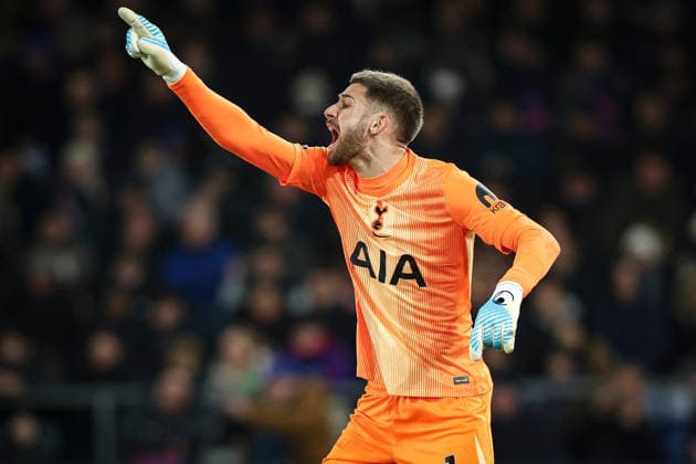 28th December 2025; Selhurst Park, Selhurst, London, England; Premier League Football, Crystal Palace versus Tottenham Hotspur; Guglielmo Vicario of Tottenham Hotspur  IanxStephen