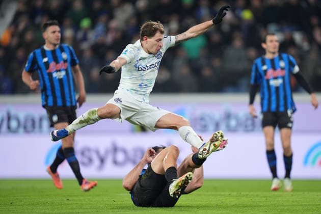 Inter Milan™s Nicolo Barellai during the Serie A soccer match between Atalanta and Inter at the New Balance Stadium in Bergamo , north Italy - Sunday , December 28 , 2025. - Soccer .  Copyright: xSpada LaPressex