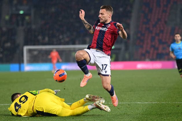 CALCIO - Serie A - Bologna FC vs US Sassuolo Ciro Immobile (Bologna Fc) in action during Bologna FC vs US Sassuolo, Italian soccer Serie A match in Bologna, Italy, December 28 2025 Bologna Italy  Copyright: xIPAxSport ABACAx