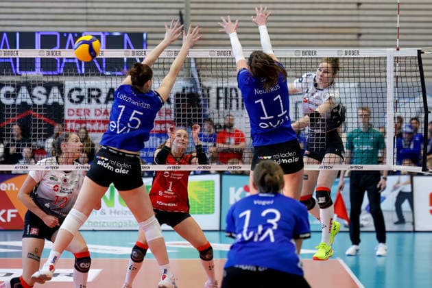 1. Volleyball-Bundesliga Frauen, Saison 2025-2026, 11.Spieltag, Binder Blaubären TSV Flacht vs. Dresdner SC, Flacht, 28.12.2025 1. Volleyball-Bundesliga Frauen, Saison 2025-2026, 11.Spieltag, Binder Blaubären TSV Flacht vs. Dresdner SC, Flacht, 28.12.2025