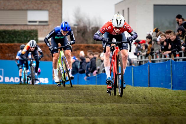 Fabian Maes - CYCLIS - VAN DEN PLAS CYCLING TEAM during the XÂ²O Badkamers Trofee 2025 men U23 in LOENHOUT, Belgium on 29 december 2025, (photo by Marcel van Dorst EYE4images DeFodi Images) -