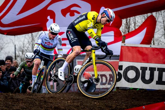 Wout van Aert - TEAM VISMA LEASE A BIKE during the XÂ²O Badkamers Trofee 2025 in LOENHOUT, Belgium on 29 december 2025, (photo by Marcel van Dorst EYE4images DeFodi Images) -