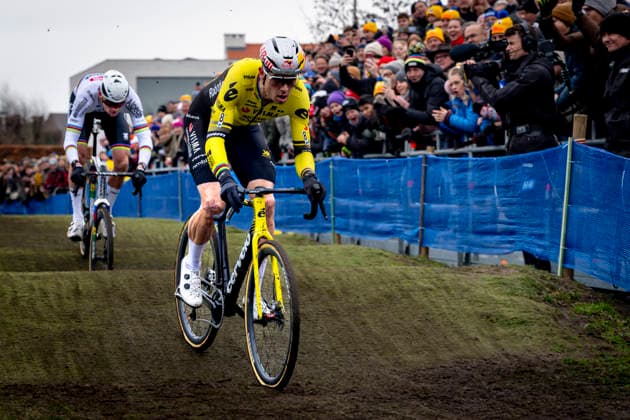 Wout van Aert - TEAM VISMA LEASE A BIKE during the XÂ²O Badkamers Trofee 2025 in LOENHOUT, Belgium on 29 december 2025, (photo by Marcel van Dorst EYE4images DeFodi Images) -