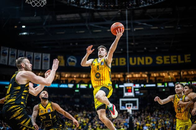Basketball Berlin 29.12.2025 Saison 2025 2026 EasyCredit BBL 1. Bundesliga Männer, Herren Alba Berlin - MHP RIESEN Ludwigsburg Jonas Mattisseck (Alba Berlin, No.09)