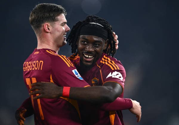 As Roma 29 12 2025 - campionato di calcio serie A Roma-Genoa foto Antonello Sammarco Image nella foto: esultanza gol Manu Kone 