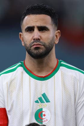Morocco, Rabat - 28 December 2025 - Riyad Mahrez of Algeria national team, Nationalteam headshot, portrait during the Africa Cup of Nations 2025 match of group E between Algeria national team and Burkina Faso national team at Stade Prince Moulay el Hassan in Rabat. AFCON 2025 - Algeria vs. Burkina Faso Copyright: xSFSIx