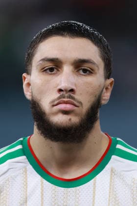 Morocco, Rabat - 28 December 2025 - Jaouen Hadjam of Algeria national team, Nationalteam headshot, portrait during the Africa Cup of Nations 2025 match of group E between Algeria national team and Burkina Faso national team at Stade Prince Moulay el Hassan in Rabat. AFCON 2025 - Algeria vs. Burkina Faso Copyright: xSFSIx