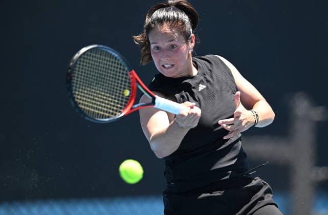 BRISBANE INTERNATIONAL 2026 PREVIEW, Daria Kasatkina of Australia in action during a training session ahead of the Brisbane International 2026 at Pat Rafter Arena in Brisbane, Queensland, Tuesday, December 30, 2025. ( NO ARCHIVING Brisbane Queensland Australia  Copyright: xDarrenxEnglandx 20251230193225980900