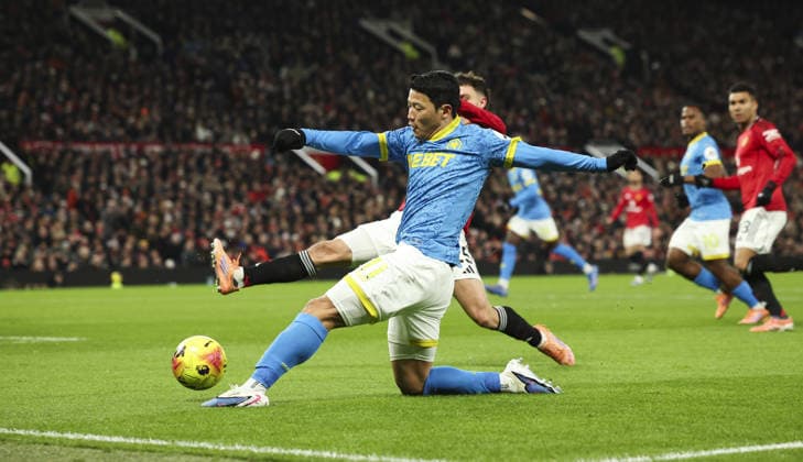 Manchester United, ManU v Wolverhampton Wanderers, FA Premier League 30.12.25 Manchester United v Wolverhampton Wanderers, FA Premier League Bradley Ormesher The Times Hwang Hee-Chan of Wolverhampton Wanderers  Copyright: xBradleyxOrmesherx NINTCHDBPICT001048603999