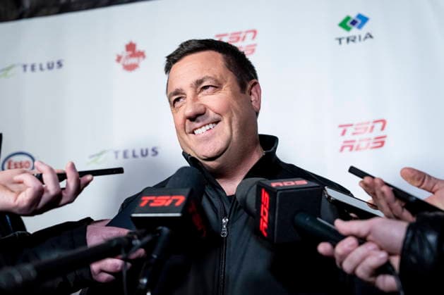 December 30, 2025, Minneapolis, Mn, Canada: Team Canada assistant coach Misha Donskov speaks to media following practice during the 2026 IIHF World Junior Championship, in Minneapolis on Tuesday, Dec. 30, 2025. Canada News - December 30, 2025  - ZUMAc35_ 20251230_zaf_c35_007 Copyright: xChristopherxKatsarovx