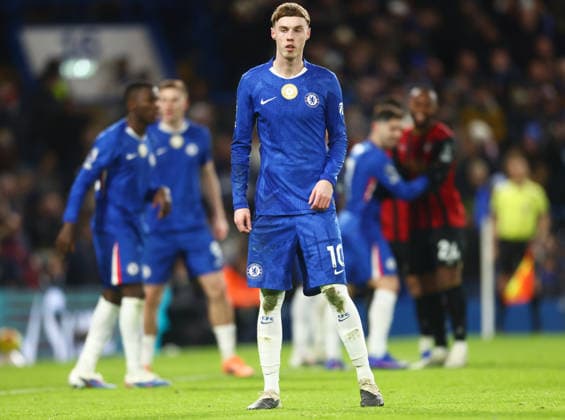 Chelsea v Bournemouth, English Premier League, Stamford Bridge, London, UK - 30 12 2025 Cole Palmer of Chelsea in action during the Premier League home game against Bournemouth London Stamford Bridge London GBR, UK NEWSPAPERS OUT Copyright: xMarkxGreenwoodx