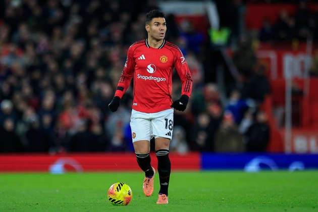 Manchester United, ManU v Wolverhampton Wanderers, Premier League Casemiro (18) of Manchester United during the Premier League match between Manchester United and Wolverhampton Wanderers at Old Trafford, Manchester, UK on 30 December 2025. Manchester Old Trafford Greater Manchester UK Editorial use only DataCo restrictions apply See www.football-dataco.com , Copyright: xConorxMolloyx PSI-23486-0093