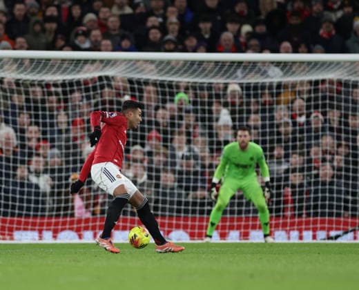 30th December 2025; Old Trafford, Manchester, England; Premier League Football, Manchester United, ManU versus Wolverhampton Wanderers; Casemiro of Manchester United on the ball  RogerxEvans