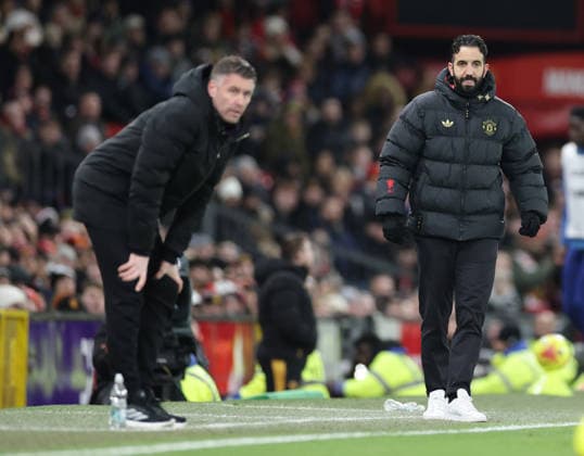 30th December 2025; Old Trafford, Manchester, England; Premier League Football, Manchester United, ManU versus Wolverhampton Wanderers; Manchester United manager Ruben Amorim  RogerxEvans
