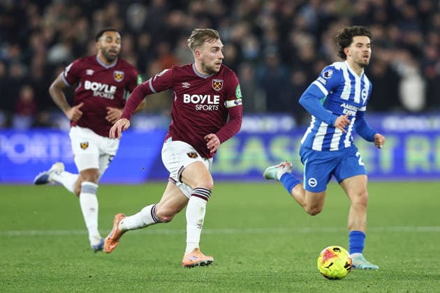 30th December 2025; London Stadium, London, England; Premier League Football, West Ham United versus Brighton and Hove Albion; Jarrod Bowen of West Ham United  IanxStephen