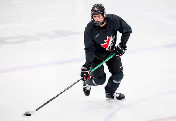 December 30, 2025, Minneapolis, Mn, Canada: Canadian defenceman Keaton Verhoeff (20) practises at the world junior hockey championship in Minneapolis on Tuesday, Dec. 30, 2025. Canada News - December 30, 2025  - ZUMAc35_ 20251230_zaf_c35_027 Copyright: xChristopherxKatsarovx