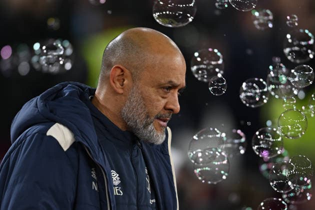 West Ham United v Brighton and Hove Albion, Premier League West Ham United Manager Nuno Espirito Santo during the Premier League match between West Ham United and Brighton and Hove Albion at the London Stadium, London, UK on 30 December 2025. London London Stadium UK Editorial use only DataCo restrictions apply See www.football-dataco.com , Copyright: xPaulxBockingx PSI-23487-0129