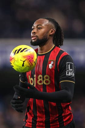 Chelsea v Bournemouth 30th December 2025, London - Premier League Football - Chelsea v AFC Bournemouth - Antoine Semenyo of Bournemouth - Photo: Charlotte Wilson Offside. London UK Copyright: xCharlottexWilsonx xOffsidexOffside