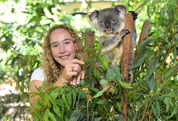 TENNIS ANDREEVA KOALA SANCTUARY, World No.9 tennis player Mirra Andreeva is seen with a Koala during a visit to Lone Pine Koala Sanctuary ahead of the Brisbane International in Brisbane, Wednesday, December 31, 2025. ( NO ARCHIVING Brisbane Queensland Australia  Copyright: xDarrenxEnglandx 20251231148712490897