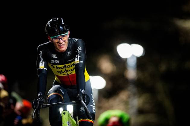 Belgian Thibau Nys pictured in action during the men elite race of Diegem Cross cyclocross cycling event, Tuesday 30 December 2025 in Diegem, stage 6 8 in the Superprestige cyclocross cycling competition. JASPERxJACOBS  x152536921x