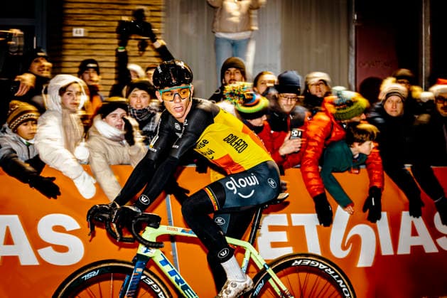 Cyclocross - Telenet Superprestige Diegem Belgian national champion Thibau Nys (BEL Baloise Glowi Lions) in action during the Telenet Superprestige Diegem, finishing third Telenet Superprestige Diegem Men Elite - Diegem Belgium Photo: Stijn Bastens CC Diegem Belgium  Copyright: xContentxCurationx StijnxBastensx xCCx