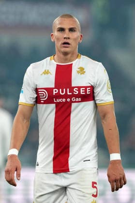 Leo Ostigard of Genoa CFC during the Serie A 2025 2026 football match between AS Roma and Genoa CFC at Stadio Olimpico in Rome (Italy), December 29, 2025. AntoniettaxBaldassarre