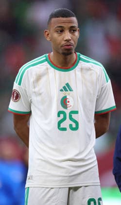 Morocco, Rabat - 31 December 2025 - Portrait of Rafik Belghali of Algeria national team, Nationalteam headshot during the Africa Cup of Nations 2025 match of group E between Equatorial Guinea national team and Algeria national team in Rabat. AFCON 2025 - Equatorial Guinea v Algeria Copyright: xSFSIx