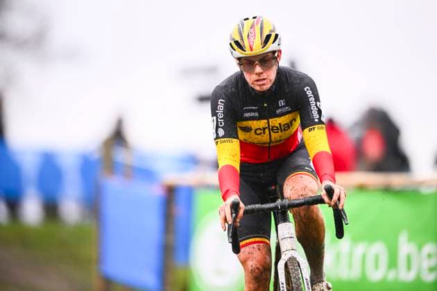 X2O Badkamers Trofee 2025-2026 Baal BAAL, BELGIUM - JANUARY 01 : Norbert Riberolle Marion (BEL) of Crelan - Corendon in action during the 6th leg of the GP Sven Nys X2O Badkamers Trofee 2025-2026 a cyclocross race for Men Elite on January 1, 2026 in Baal, Belgium, 01 01 2026 ( Baal Belgium  Copyright: xGvgx
