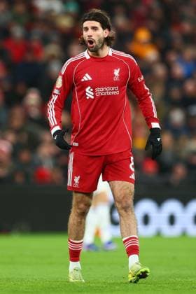 Dominik Szoboszlai of Liverpool Liverpool v Leeds United, Premier League, Football, Anfield, Liverpool, UK - 01 Jan 2026Liverpool Anfield United Kingdom EDITORIAL USE ONLY No use with unauthorised audio, video, data, fixture lists, club league logos or live services. Online in-match use limited to 120 images, no video emulation. No use in betting, games or single club league player publications. Copyright: xPaulxCurrie Shutterstockx 16216359ah