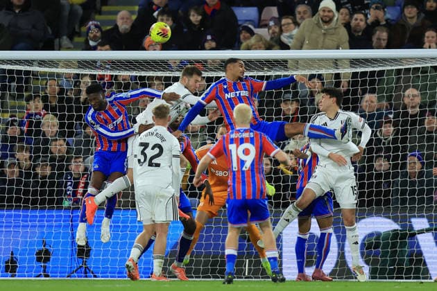 Crystal Palace v Fulham, Premier League Crystal Palace attack a corner during the Premier League match between Crystal Palace and Fulham at Selhurst Park, London, UK on 1 January 2026. London Selhurst Park Greater London UK Editorial use only DataCo restrictions apply See www.football-dataco.com , Copyright: xSimonxRoex PSI-23503-0033