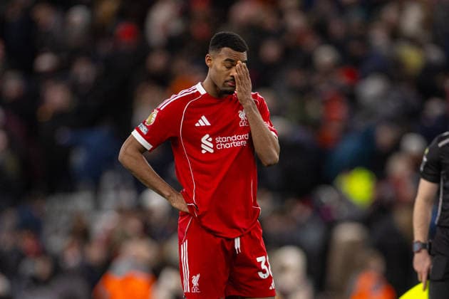 Football - FA Premier League - Liverpool FC v Leeds United FC LIVERPOOL, ENGLAND - New Year s Day, Thursday, January 1, 2026: Liverpool s Ryan Gravenberch after the FA Premier League match between Liverpool FC and Leeds United FC at Anfield. (Photo by David Rawcliffe Propaganda) LIVERPOOL Anfield MERSEYSIDE ENGLAND  Copyright: xDavidxRawcliffex P2026-01-01-Liverpool_Leeds-65