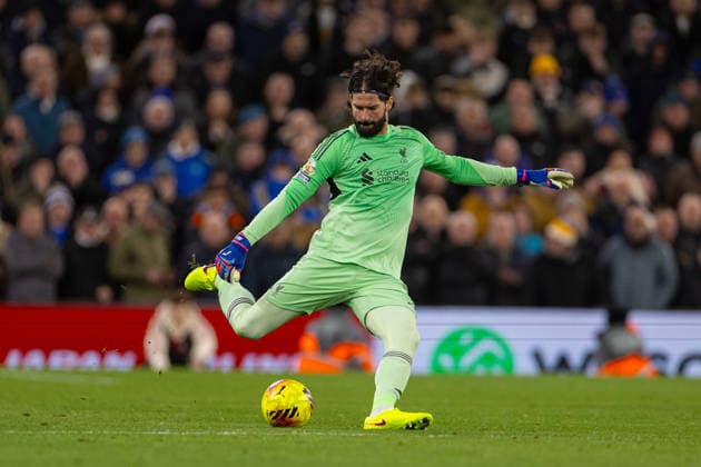 Football - FA Premier League - Liverpool FC v Leeds United FC LIVERPOOL, ENGLAND - New Year s Day, Thursday, January 1, 2026: Liverpool s goalkeeper Alisson Becker during the FA Premier League match between Liverpool FC and Leeds United FC at Anfield. (Photo by David Rawcliffe Propaganda) LIVERPOOL Anfield MERSEYSIDE ENGLAND  Copyright: xDavidxRawcliffex P2026-01-01-Liverpool_Leeds-72