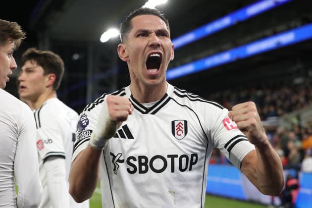 1st January 2026; Selhurst Park, Selhurst, London, England; Premier League Football, Crystal Palace versus Fulham; Sasa Lukic of Fulham celebrate their team goal by Tom Cairney in the 80th minute for 1-1  KatiexChan