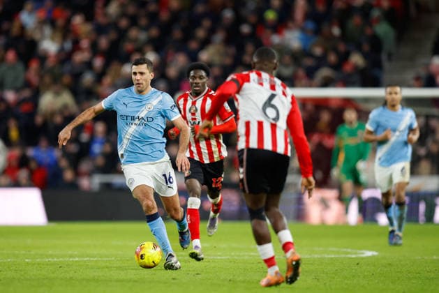 Sunderland v Manchester City, Premier League Rodri of Manchester City runs at goal during the Premier League match between Sunderland and Manchester City at the Stadium Of Light, Sunderland, UK on 1 January 2026. Sunderland Stadium Of Light Tyne and Wear UK Editorial use only DataCo restrictions apply See www.football-dataco.com , Copyright: xCraigxCowanx PSI-23501-0112