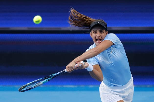 TENNIS UNITED CUP PERTH, Maria Lourdes Carle of Argentina in action during the United Cup 2026 day one doubles match between Argentina v Spain at RAC Arena in Perth, Friday, January 2, 2026. ( NO ARCHIVING, EDITORIAL USE ONLY PERTH WESTERN AUSTRALIA AUSTRALIA  Copyright: xRICHARDxWAINWRIGHTx 20260102124406779792