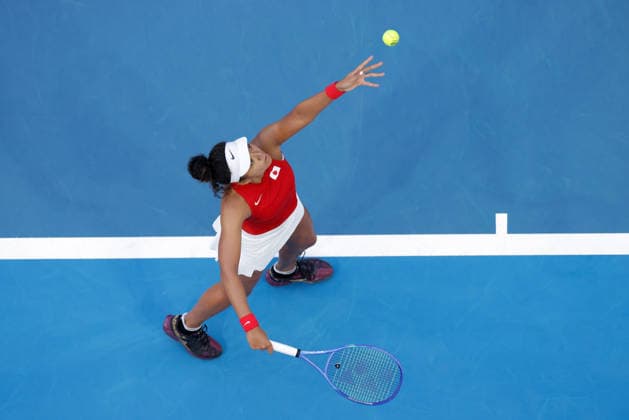 TENNIS UNITED CUP PERTH, Naomi Osaka of Japan in action against Maria Sakkari of Greece during the United Cup day one match between Greece and Japan at RAC Arena in Perth, Friday, January 2, 2026. ( NO ARCHIVING, EDITORIAL USE ONLY PERTH WESTERN AUSTRALIA AUSTRALIA  Copyright: xRICHARDxWAINWRIGHTx 20260102112841365233