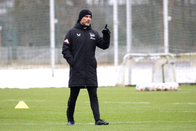 DEU, DFL, 2. FBL Hertha BSC, Training, 02.01.2026, Sportforum, Berlin, DEU, DFL, 2. FBL Hertha BSC, Training, im Bild Cheftrainer Stefan Leitl (Hertha BSC Berlin) DFL - regulations prohibit any use of Photographs as image sequences and or quasi-video