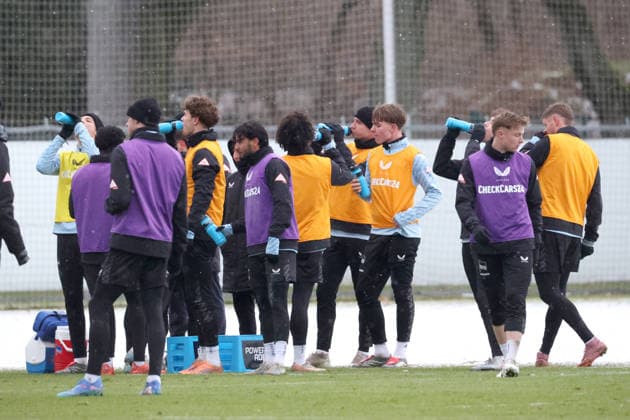 DEU, DFL, 2. FBL Hertha BSC, Training, 02.01.2026, Sportforum, Berlin, DEU, DFL, 2. FBL Hertha BSC, Training, im Bild Hertha-Spielerkreis DFL - regulations prohibit any use of Photographs as image sequences and or quasi-video