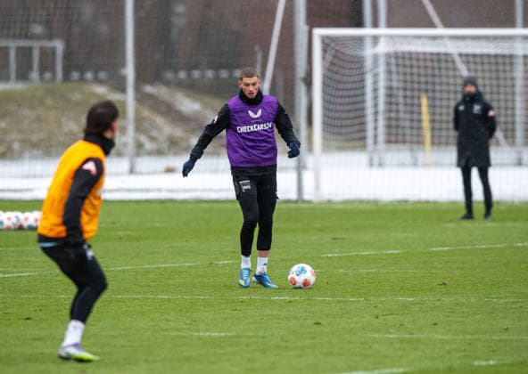 Fußball, Herren, Saison 2025 2026, 2. Bundesliga, Hertha BSC, Training, Michael Cuisance (Hertha BSC), 02.01. 2026,