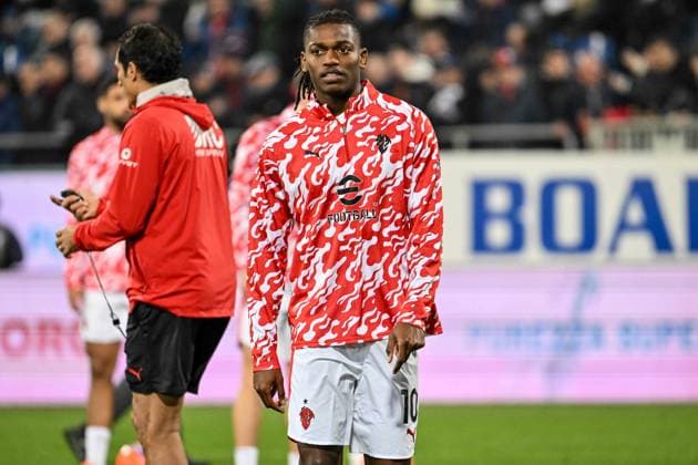 Rafael Leao of AC Milan during Cagliari Calcio vs AC Milan, Italian soccer Serie A match in Cagliari, Italy, January 02 2026  Copyright: xLuigixCanu IPAxSportx xipa-agency.netx xx IPA_69629232 IPA_Agency_IPA69629232
