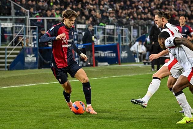 Marco Palestra of Cagliari Calcio during Cagliari Calcio vs AC Milan, Italian soccer Serie A match in Cagliari, Italy, January 02 2026  Copyright: xLuigixCanu IPAxSportx xipa-agency.netx xx IPA_69629546 IPA_Agency_IPA69629546