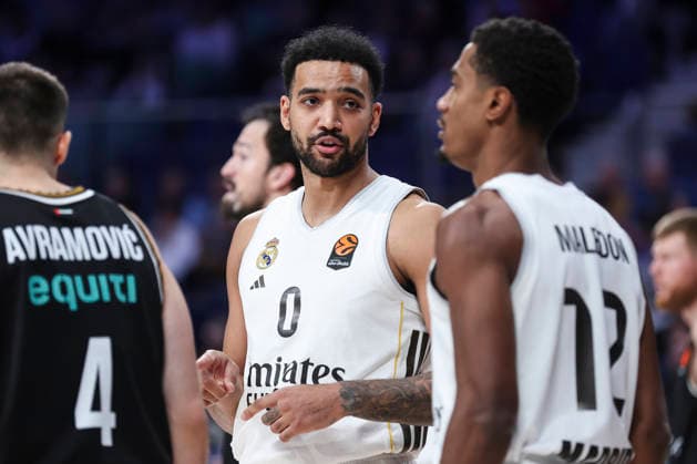 January 2, 2026, Madrid, Madrid, Spain: Trey Lyles of Real Madrid In action during the Turkish Airlines EuroLeague Regular Season Round 19 match between Real Madrid and Dubai Basketball at Movistar Arena on January 02 2026, in Madrid, Spain. Madrid Spain - ZUMAa181 20260102_zaa_a181_147 Copyright: xIrinaxR.xHipolitox